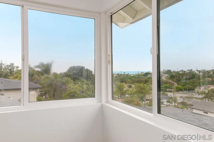 Corner windows with ocean view