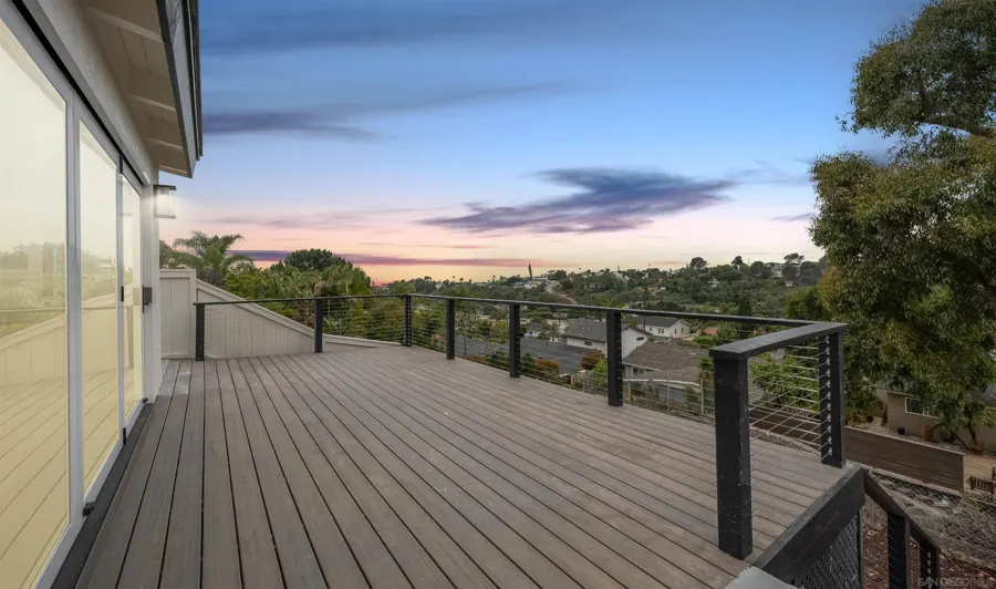 Rear deck with view over the neighborhood