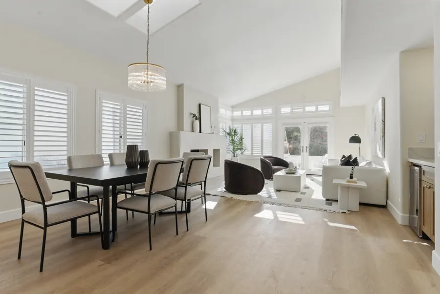 Dining area open to the living room